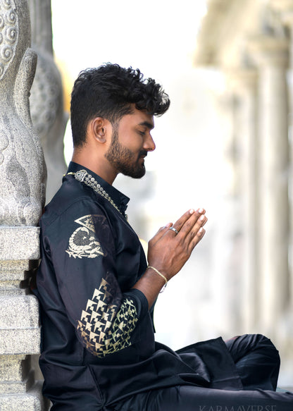 scorpio zodiac pure silk kurta top